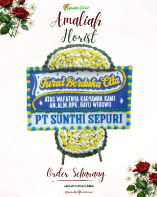 Papan Bunga Duka di Permata