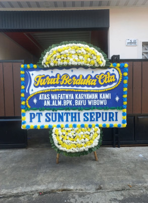 Papan Bunga Duka di Permata
